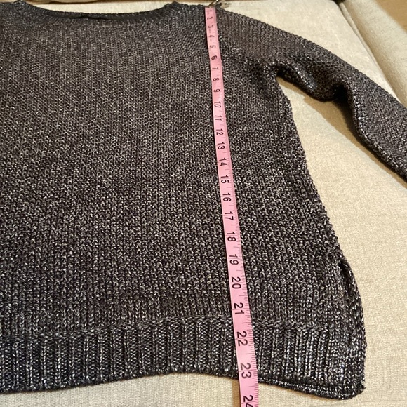NWOT metallic knit sweater by White House Black Market, size S. Exquisite detail - Picture 7 of 12